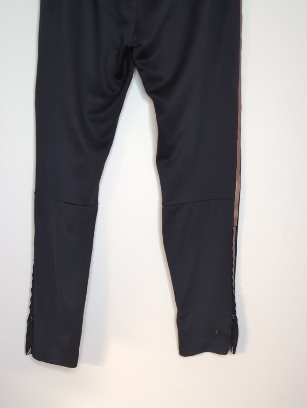 adidas Black Track Jacket and Pants with Metallic Gold Stripes - Picture 11 of 12